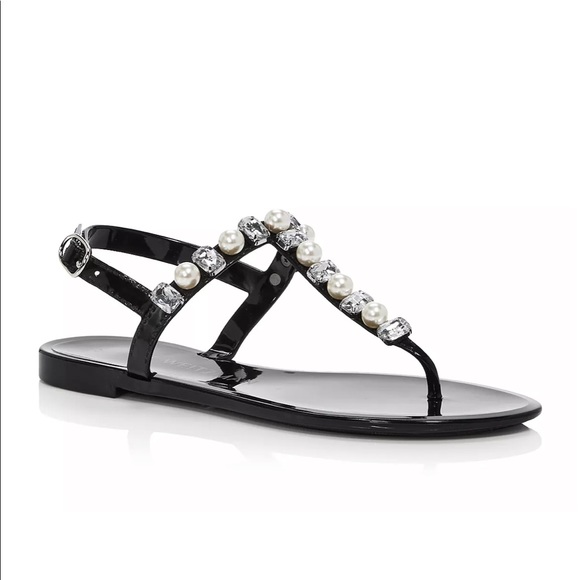 Stuart Weitzman Goldie Crystal Jelly Sandals - Picture 10 of 11